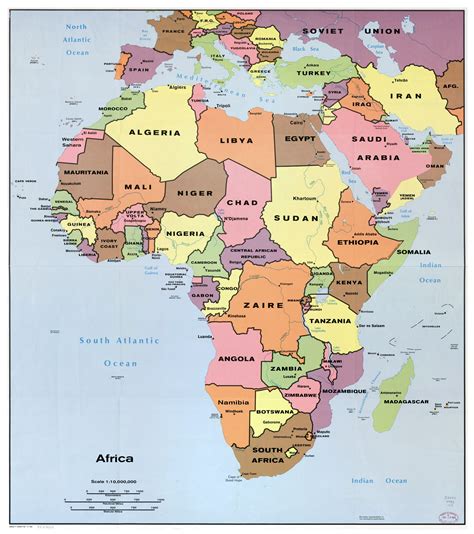 Printable Map Of African Countries